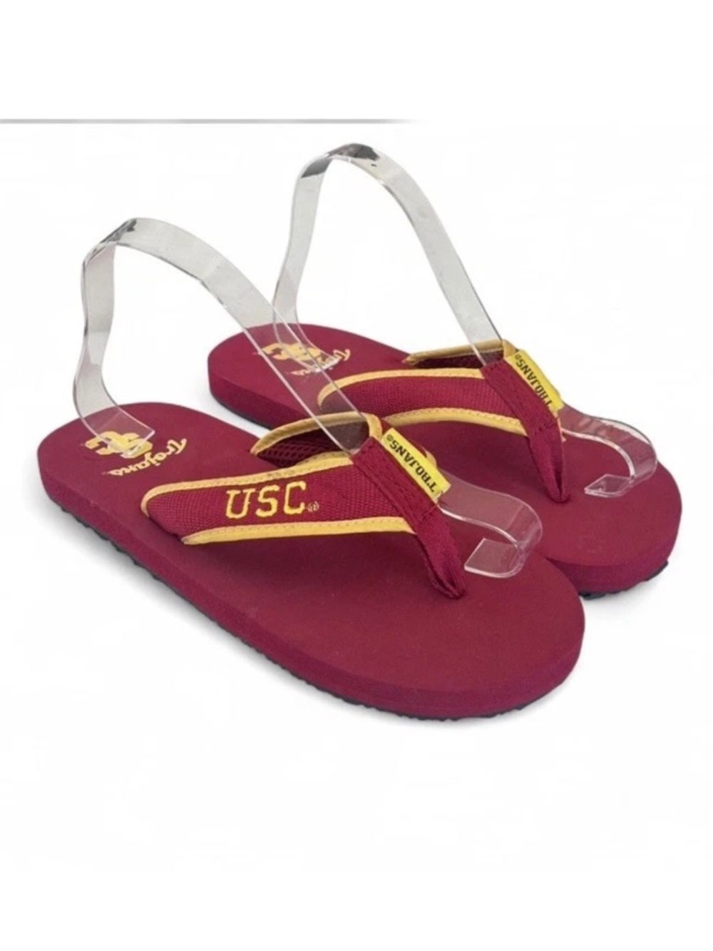 USC TROJANS My Team Flip Flops Thong Sandals Mens 8.5